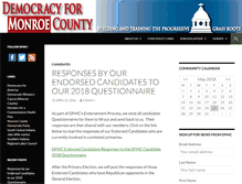 Tablet Screenshot of democracyformonroecounty.org